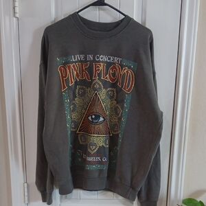 Pink Floyd Olive + Red&Gold Wish You Were Here Concert Graphic Sweat Unisex